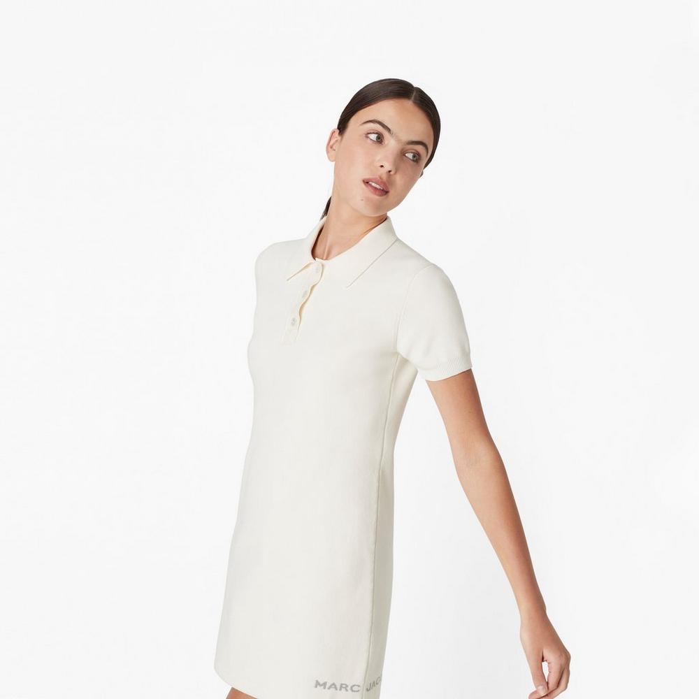 Women Marc Jacobs Tennis Dress White | UK MJ2507-X87