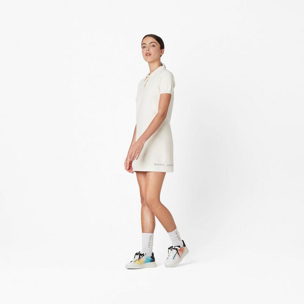 Women Marc Jacobs Tennis Dress White | UK MJ2507-X87