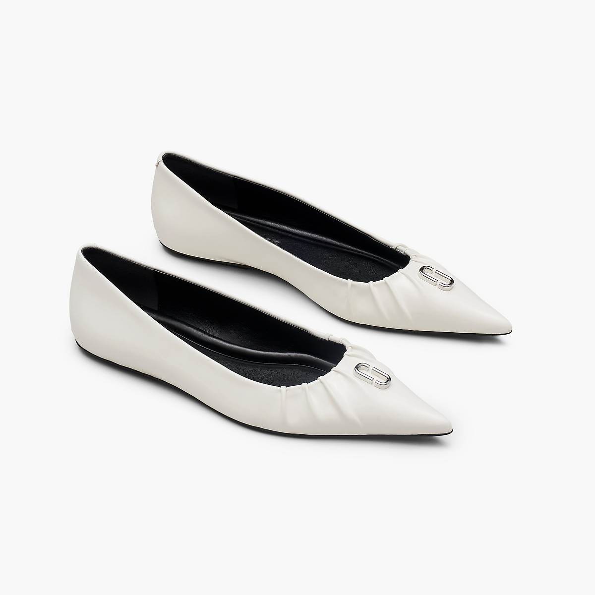 Women Marc Jacobs The Ali Ballerina White | UK MJ1926-O20