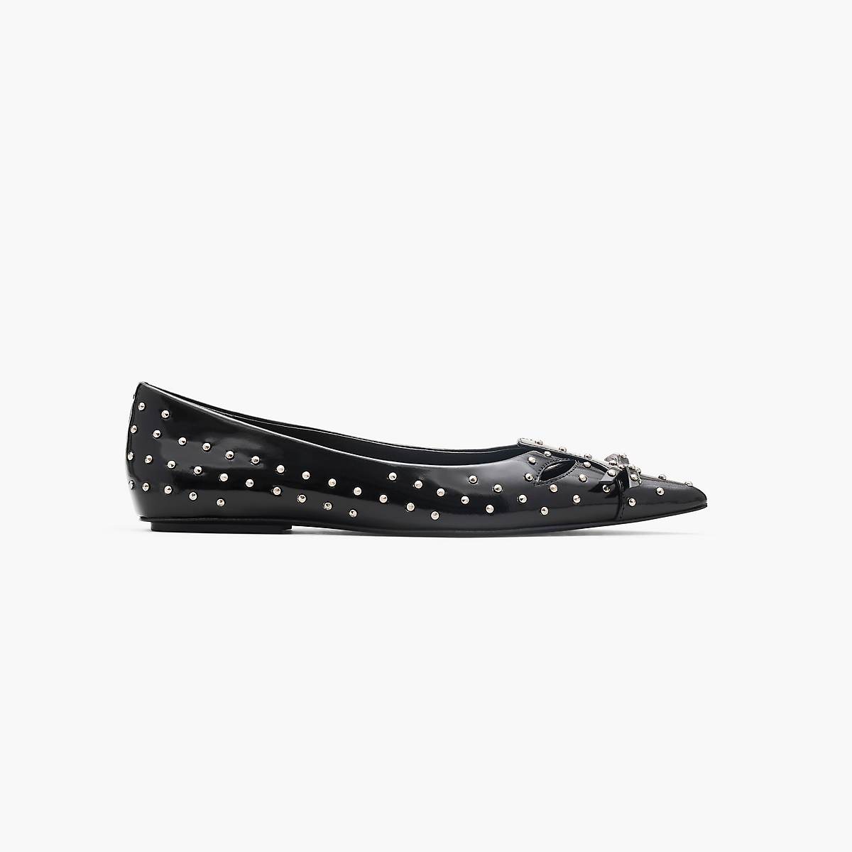 Women Marc Jacobs The Glam Studs Kat Ballerina Black | UK MJ8956-S37