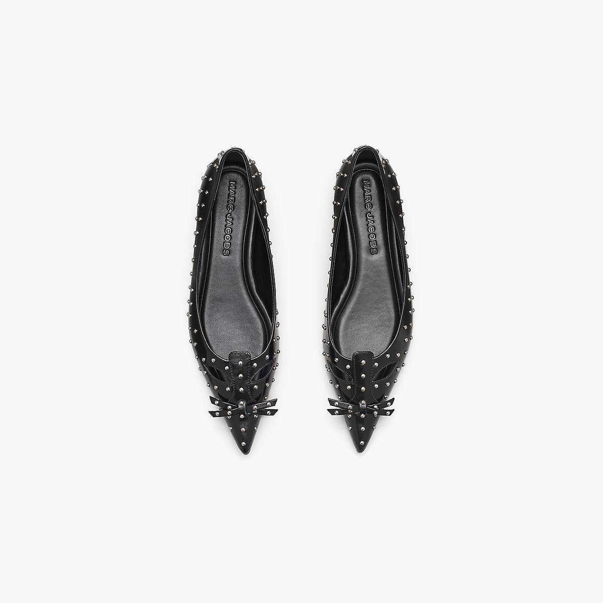 Women Marc Jacobs The Glam Studs Kat Ballerina Black | UK MJ8956-S37