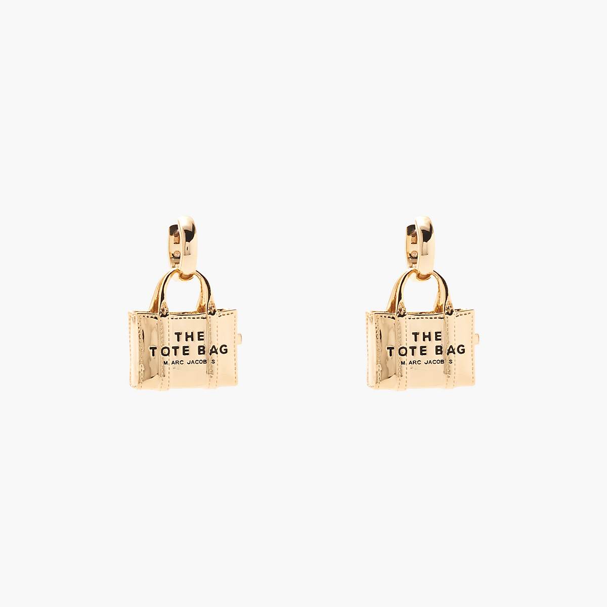 Women Marc Jacobs Tote Bag Earrings Light Gold | UK MJ8271-K18