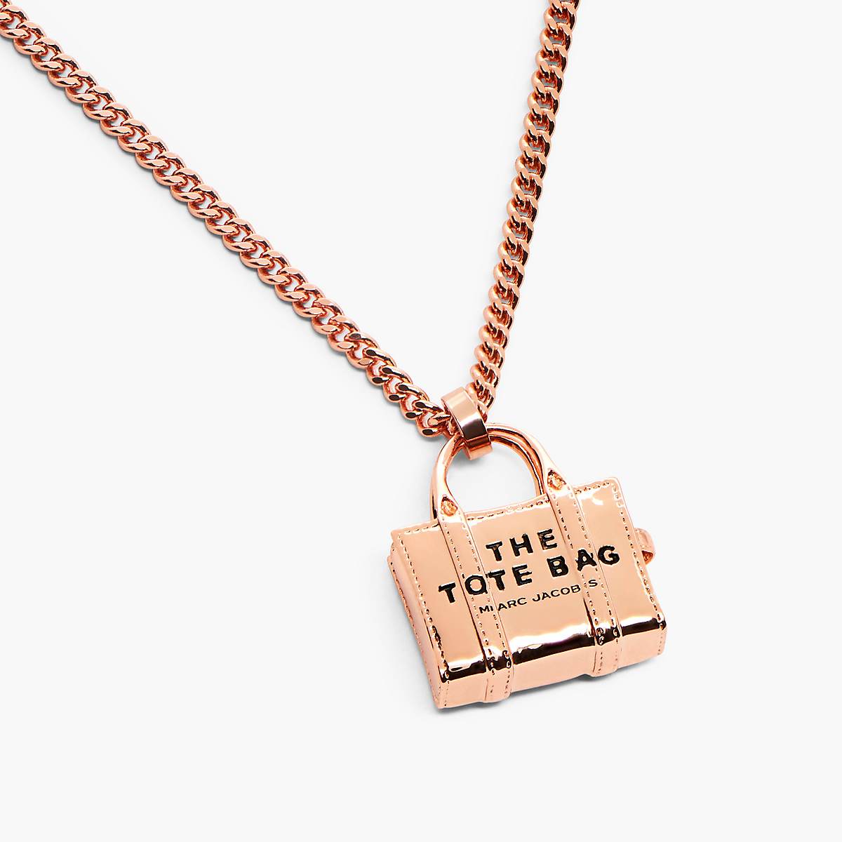 Women Marc Jacobs Tote Bag Necklaces Rose Gold | UK MJ0697-J65