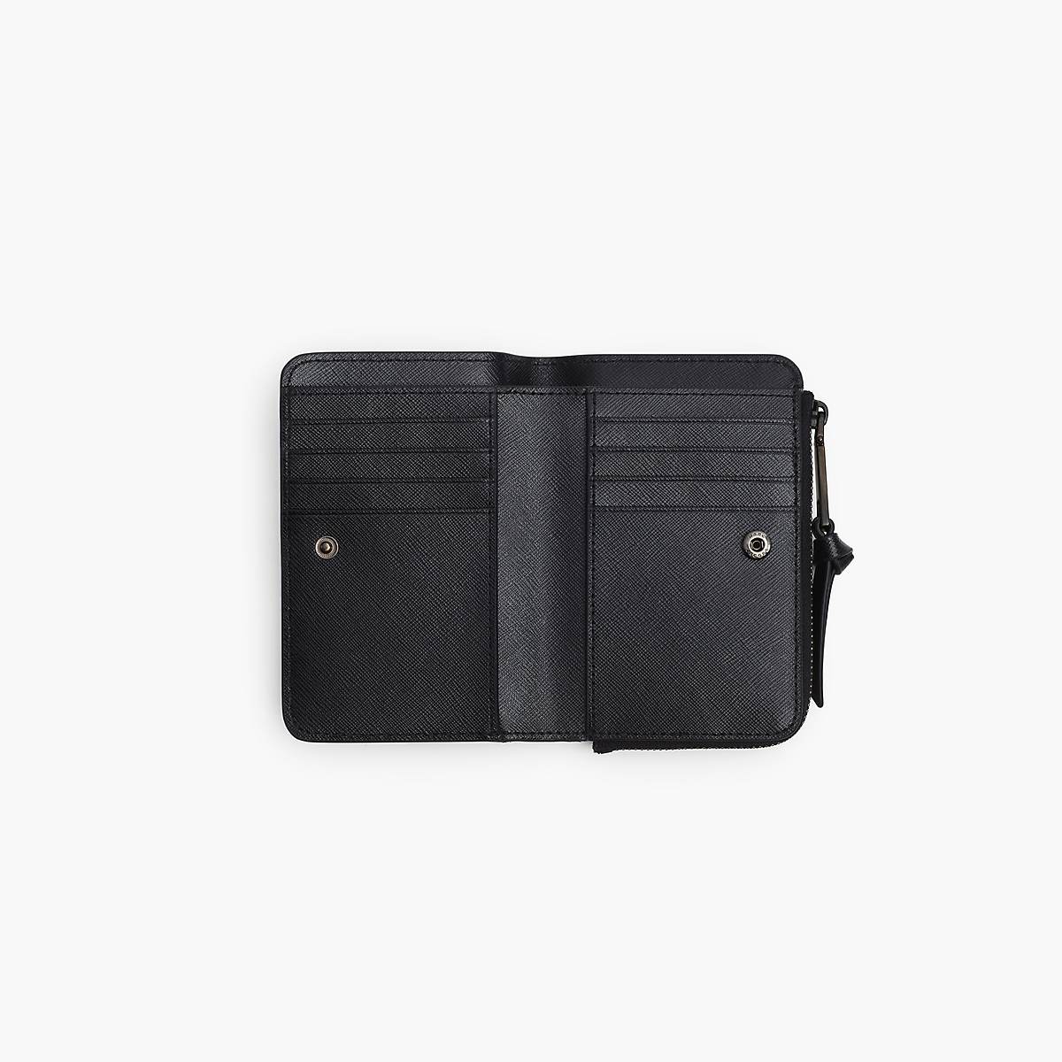 Women Marc Jacobs Utility Snapshot DTM Slim Bifold Wallets Black | UK MJ0389-B90