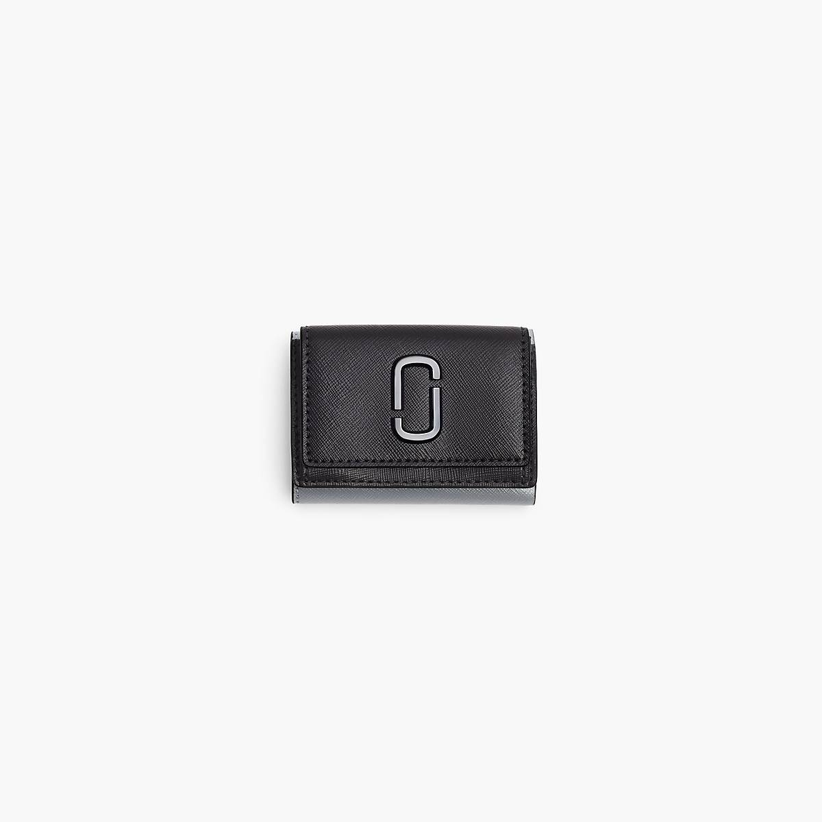 Women Marc Jacobs Utility Snapshot Mini Trifold Wallets Grey Multicolor | UK MJ3105-S52