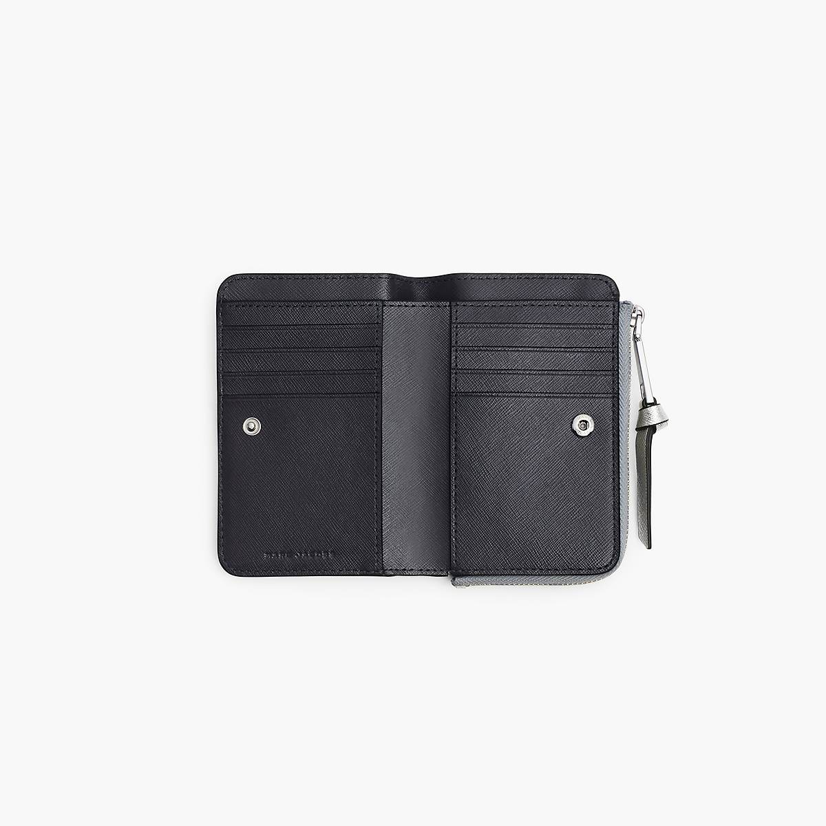 Women Marc Jacobs Utility Snapshot Slim Bifold Wallets Grey Multicolor | UK MJ7459-A65