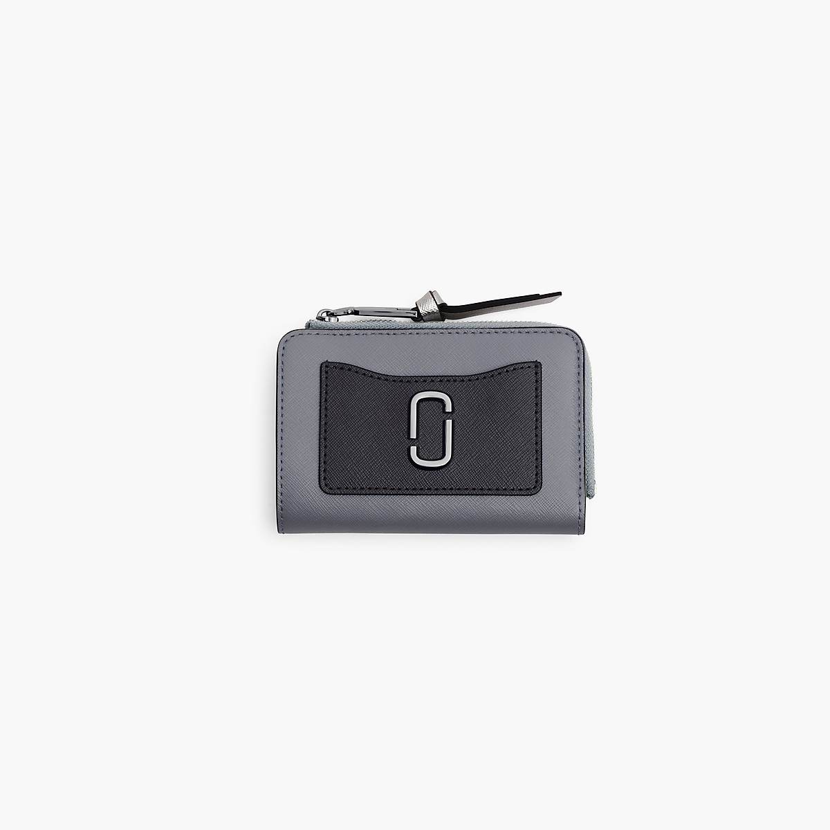 Women Marc Jacobs Utility Snapshot Slim Bifold Wallets Grey Multicolor | UK MJ7459-A65