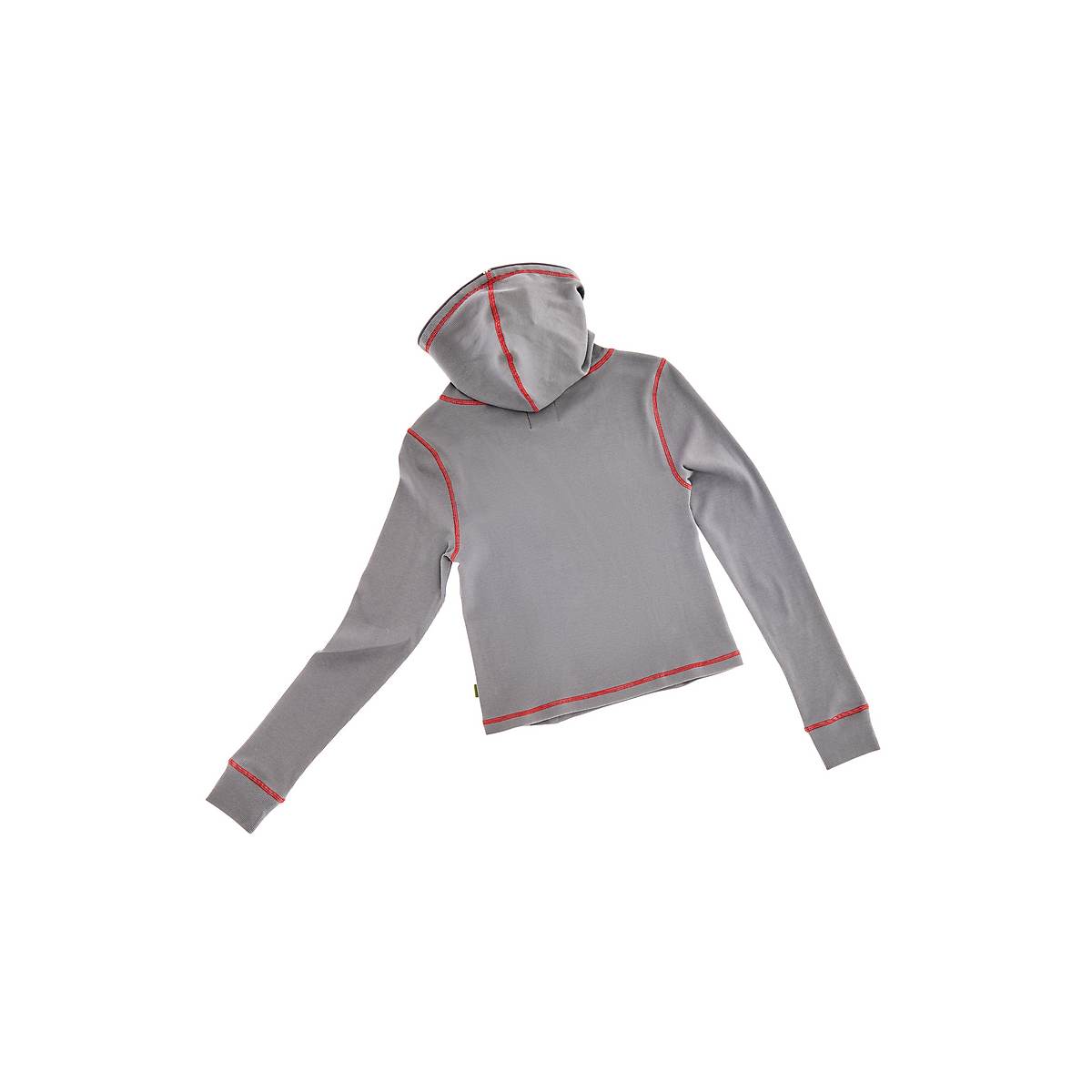 Women Marc Jacobs Waisted Zip Hooded Longsleeve Tops Grey | UK MJ5803-J21