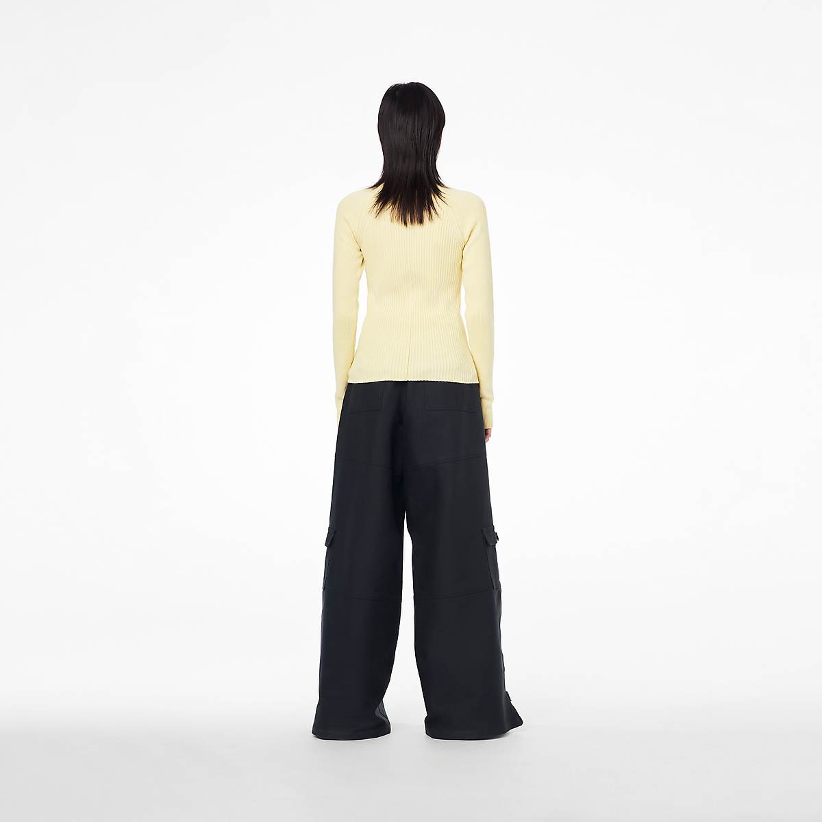 Women Marc Jacobs Wide Leg Cargo Pants Black | UK MJ2463-R98