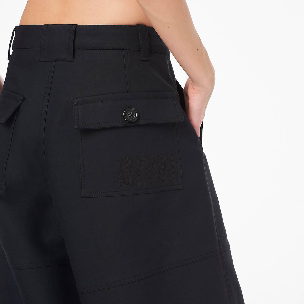 Women Marc Jacobs Wide Leg Cargo Pants Black | UK MJ2463-R98