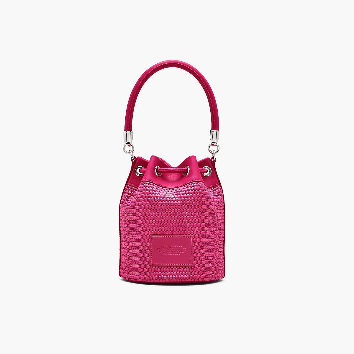 Women Marc Jacobs Woven Bucket Bags Pink | UK MJ9362-F75