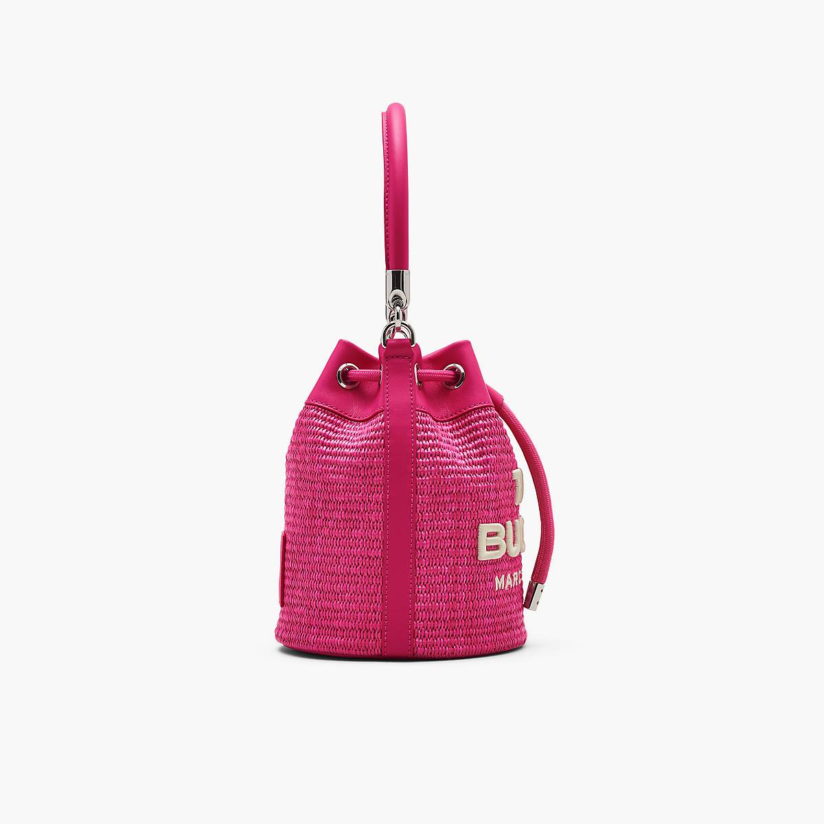 Women Marc Jacobs Woven Bucket Bags Pink | UK MJ9362-F75