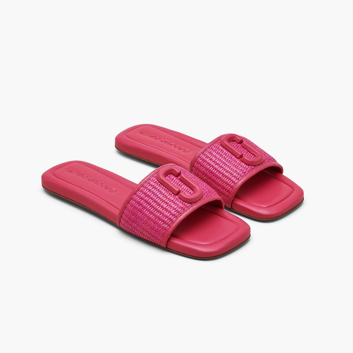 Women Marc Jacobs Woven J Marc Sandals Pink | UK MJ8257-E73