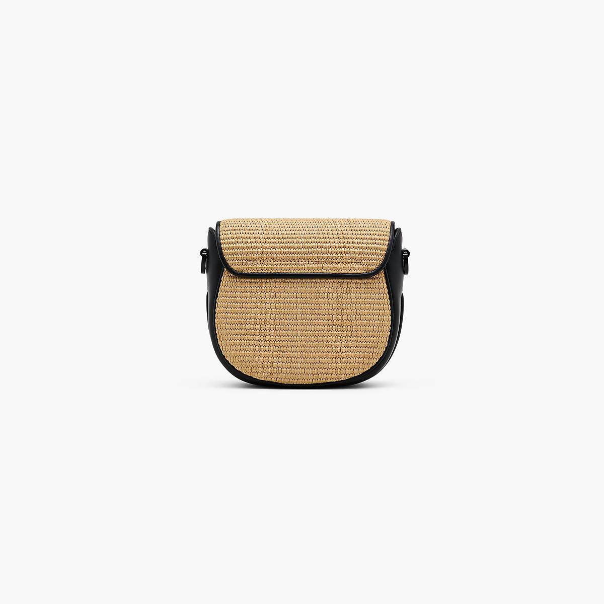 Women Marc Jacobs Woven J Marc Small Saddle Crossbody Bags Beige | UK MJ5168-D68