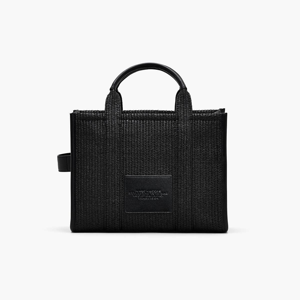 Women Marc Jacobs Woven Medium Tote Bags Black | UK MJ3246-A38