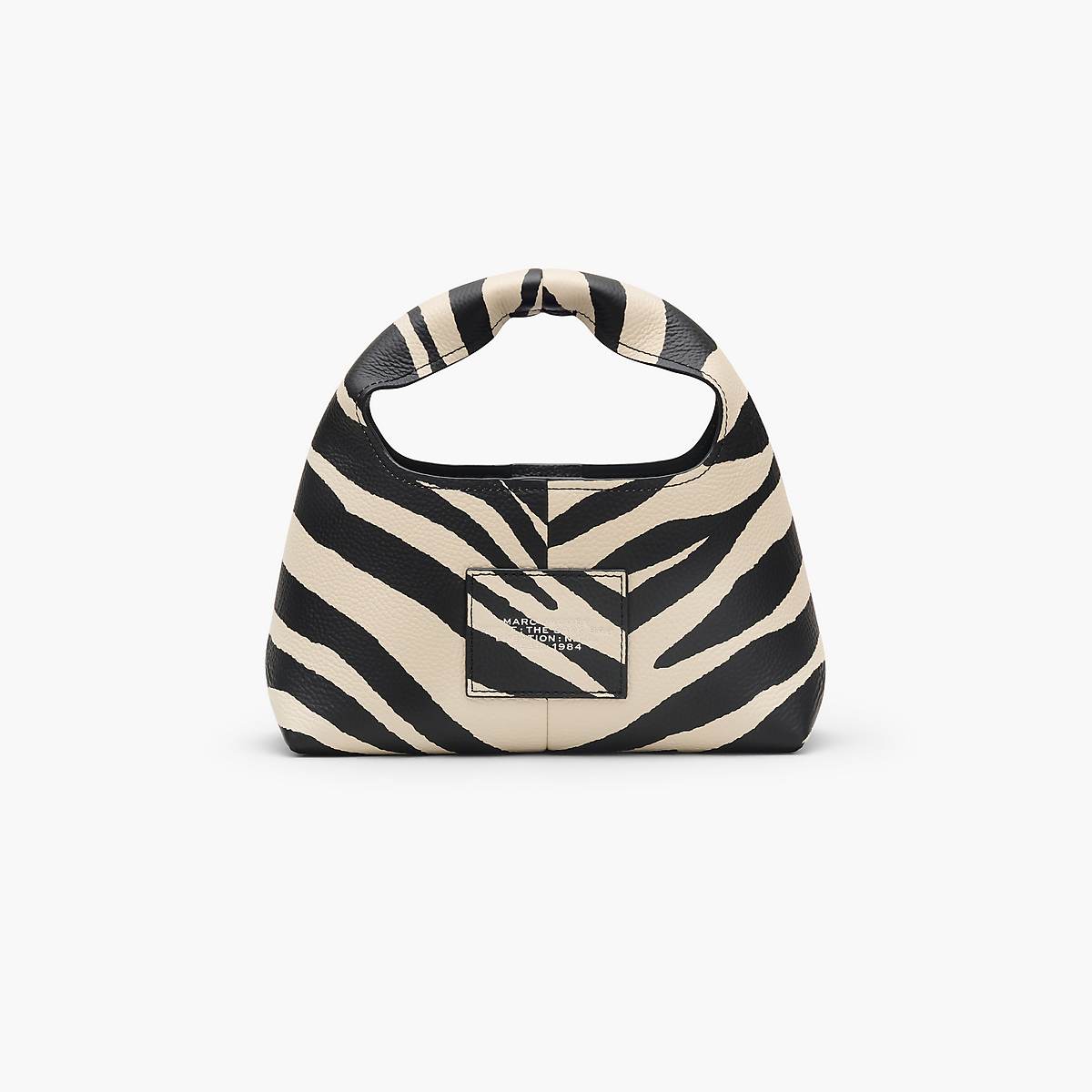 Women Marc Jacobs Zebra Leather Mini Sack Handbag Black / White | UK MJ7643-D06