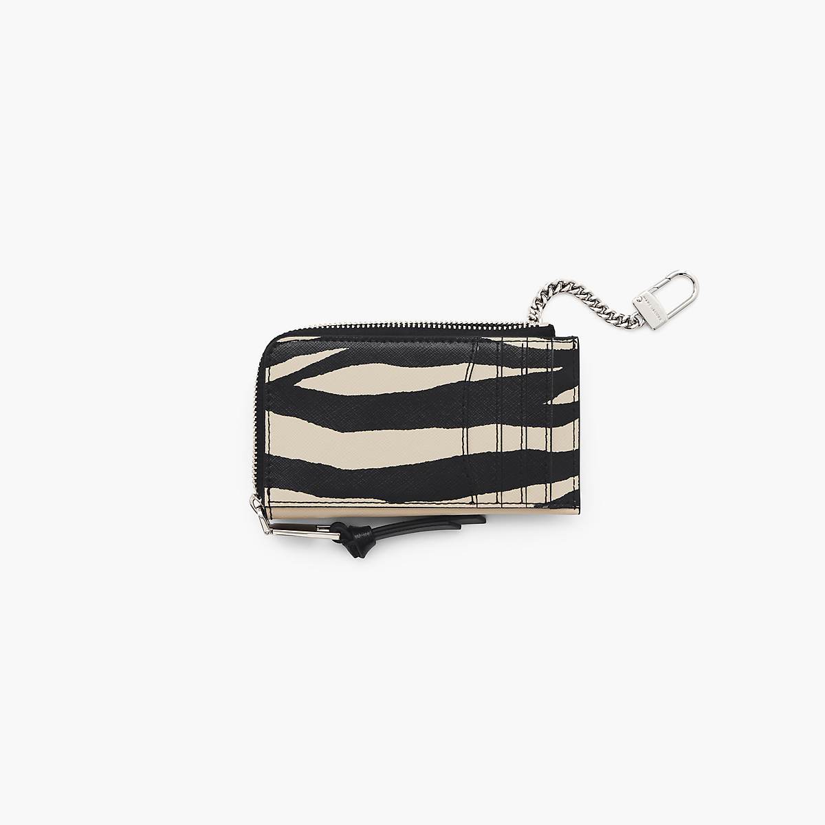 Women Marc Jacobs Zebra Utility Snapshot Top Zip Multi Wallets Black / White | UK MJ1095-J08